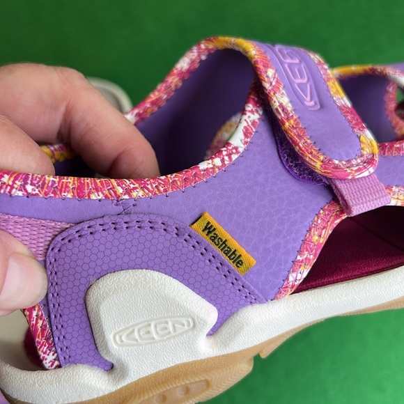 KEEN BIG KIDS KNOTCH CREEK OPEN TOE PURPLE SANDALS SZ 13 - Picture 4 of 13